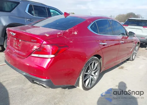 2019 Genesis G70 2.0T Advanced z USA, uszkodzony, nr VIN KMTG44LA6KU034262